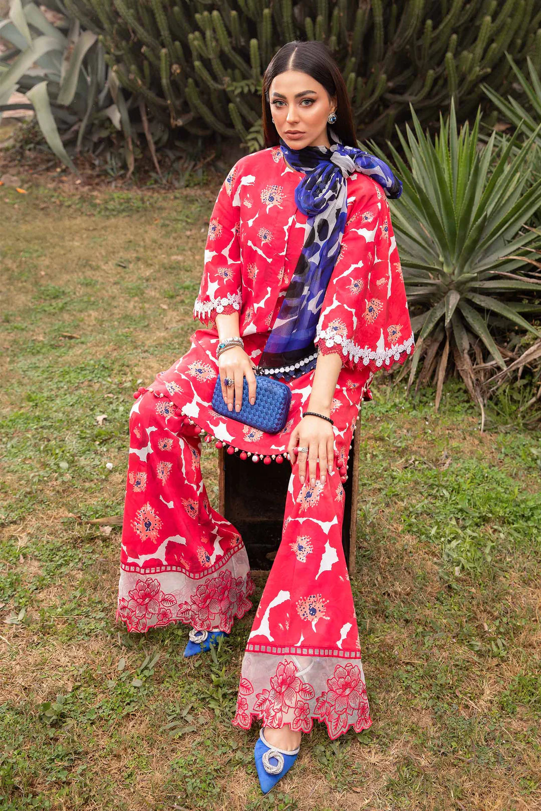 Maria B Unstitched Lawn 3 Piece Suit