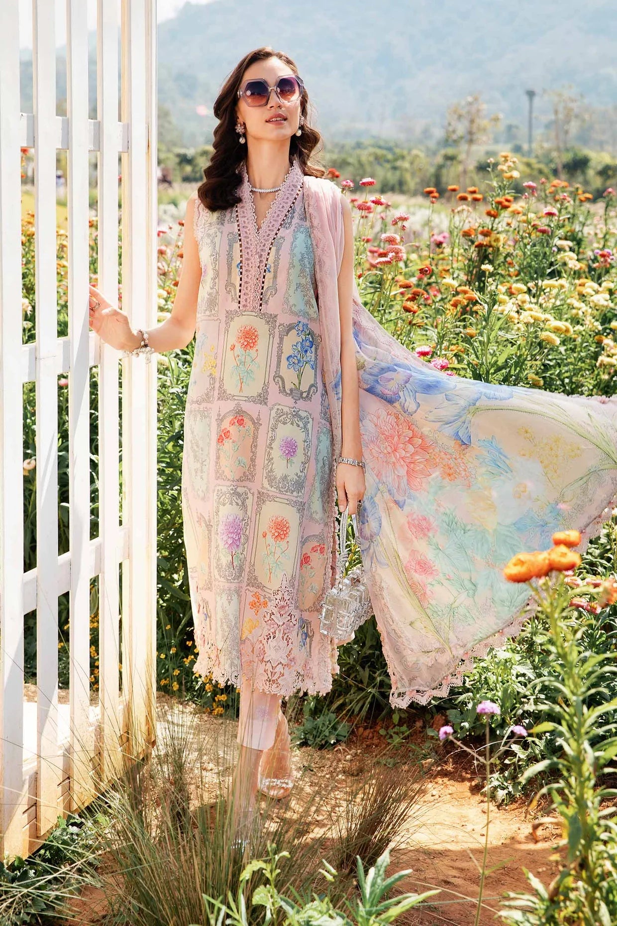 Maria B Unstitched Lawn 3 Piece Suit